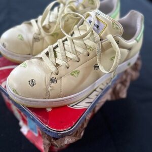 Pharrell Williams Reebok IceCream Sneakers with Green Diamond Print